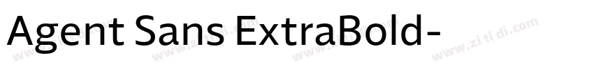 Agent Sans ExtraBold字体转换